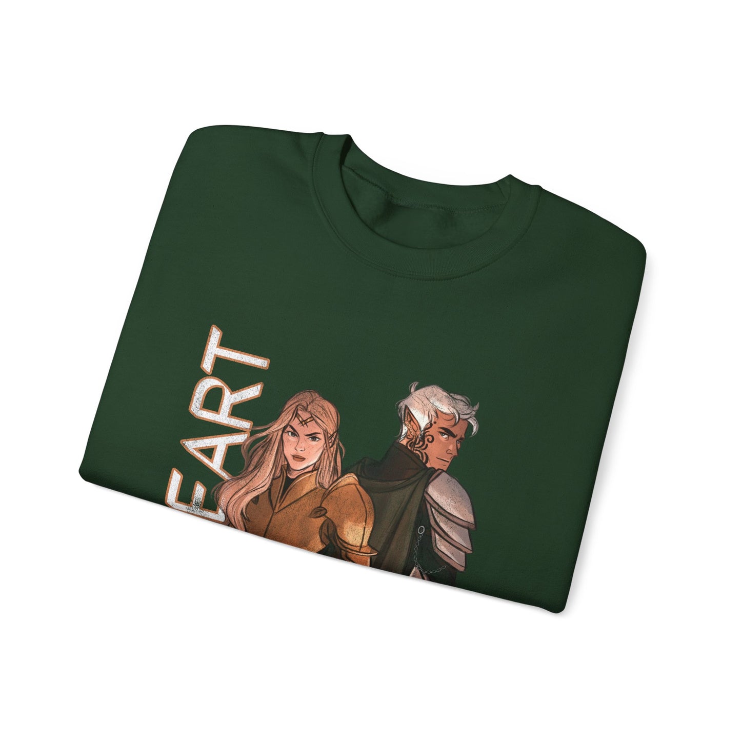Throne of Glass Crewneck - Aelin and Rowan | Fireheart | Sarah J Maas Officially Licensed Sweatshirt | Bookish Merch | ACOTAR Merch