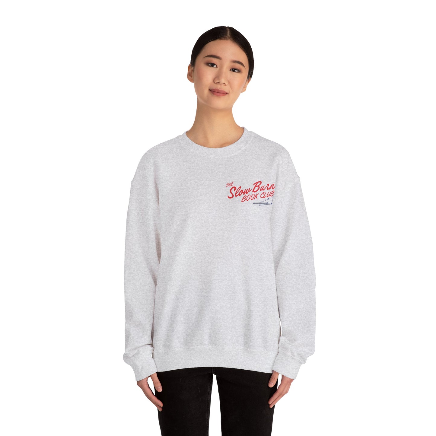 Slow Burn Book Club Sweatshirt Love Is Worth The Wait Book Lovers Romance Readers Cozy Crewneck Book Club Gift