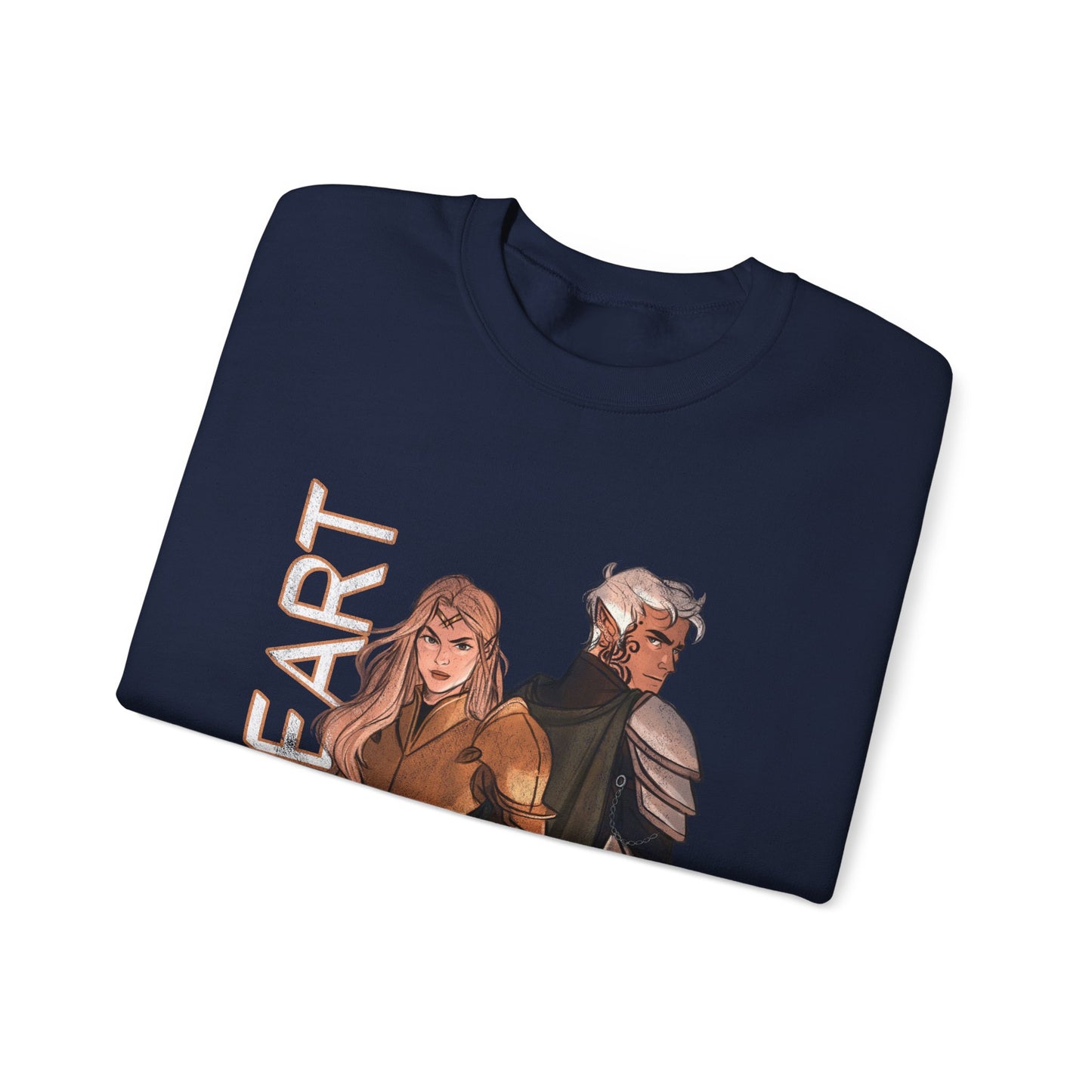 Throne of Glass Crewneck - Aelin and Rowan | Fireheart | Sarah J Maas Officially Licensed Sweatshirt | Bookish Merch | ACOTAR Merch