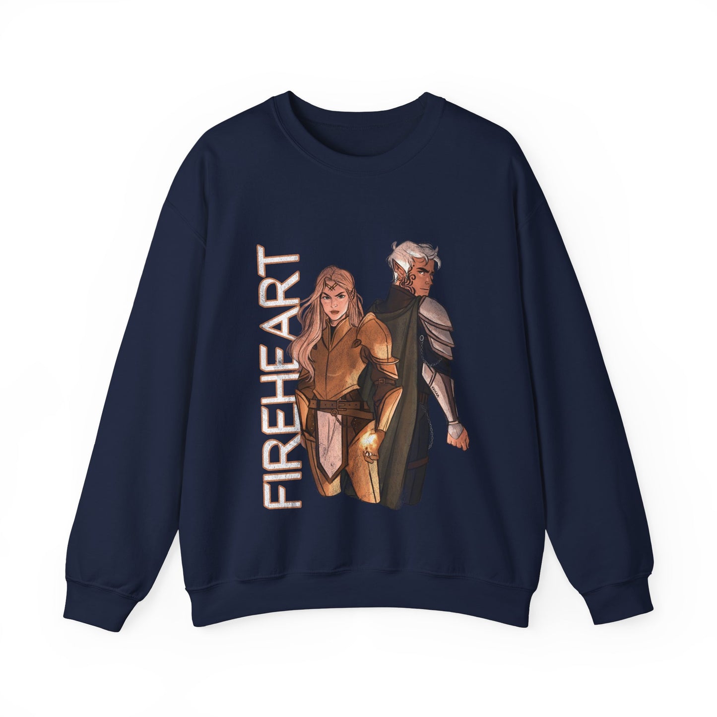 Throne of Glass Crewneck - Aelin and Rowan | Fireheart | Sarah J Maas Officially Licensed Sweatshirt | Bookish Merch | ACOTAR Merch