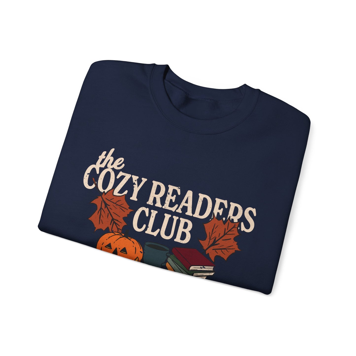 Cozy Readers Club Fall Bookish Crewneck Sweatshirt, Fall and Winter Gift for Book Lovers and Readers