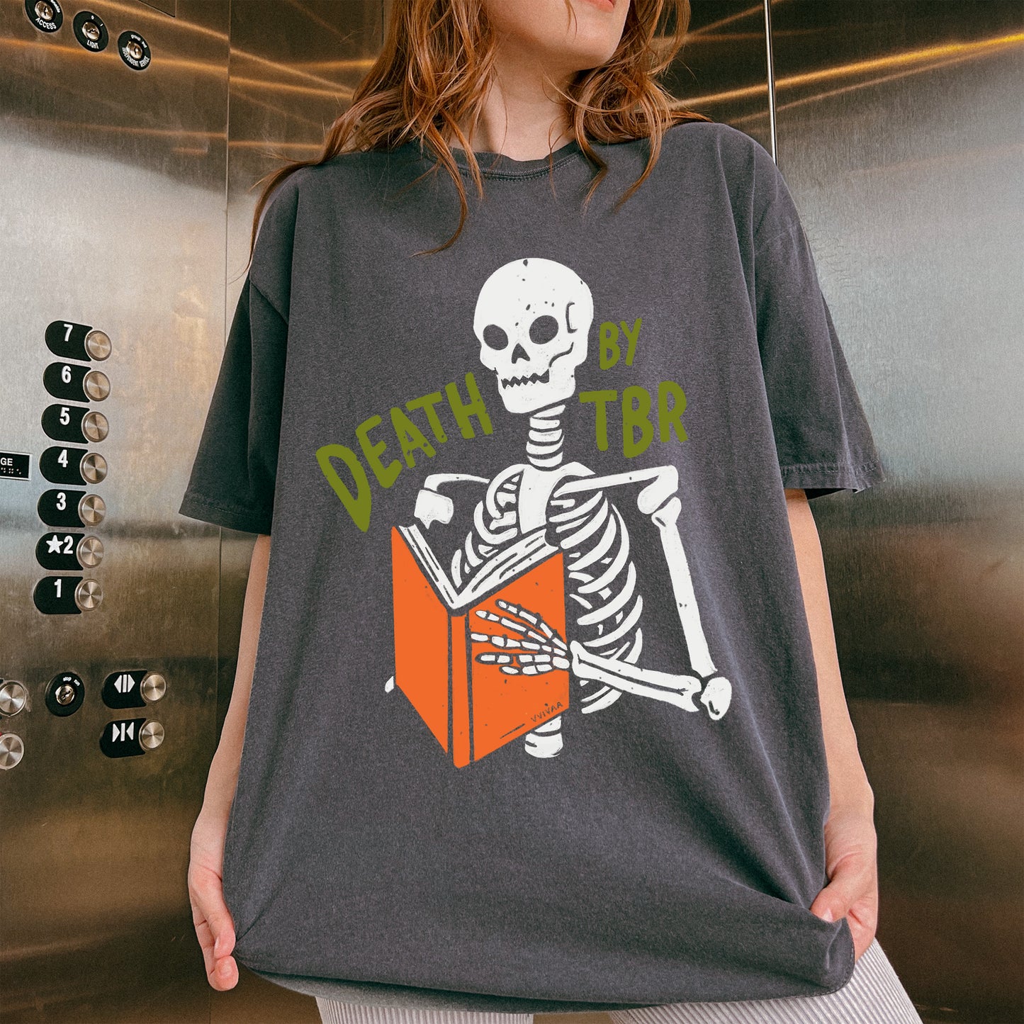 Death by TBR Comfort Colors Graphic Tee