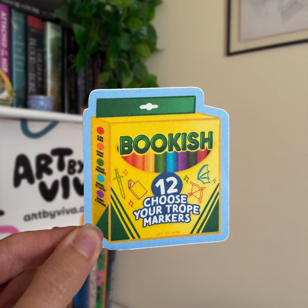 Bookish Trope Markers Kindle Sticker and Book Stickers for Readers