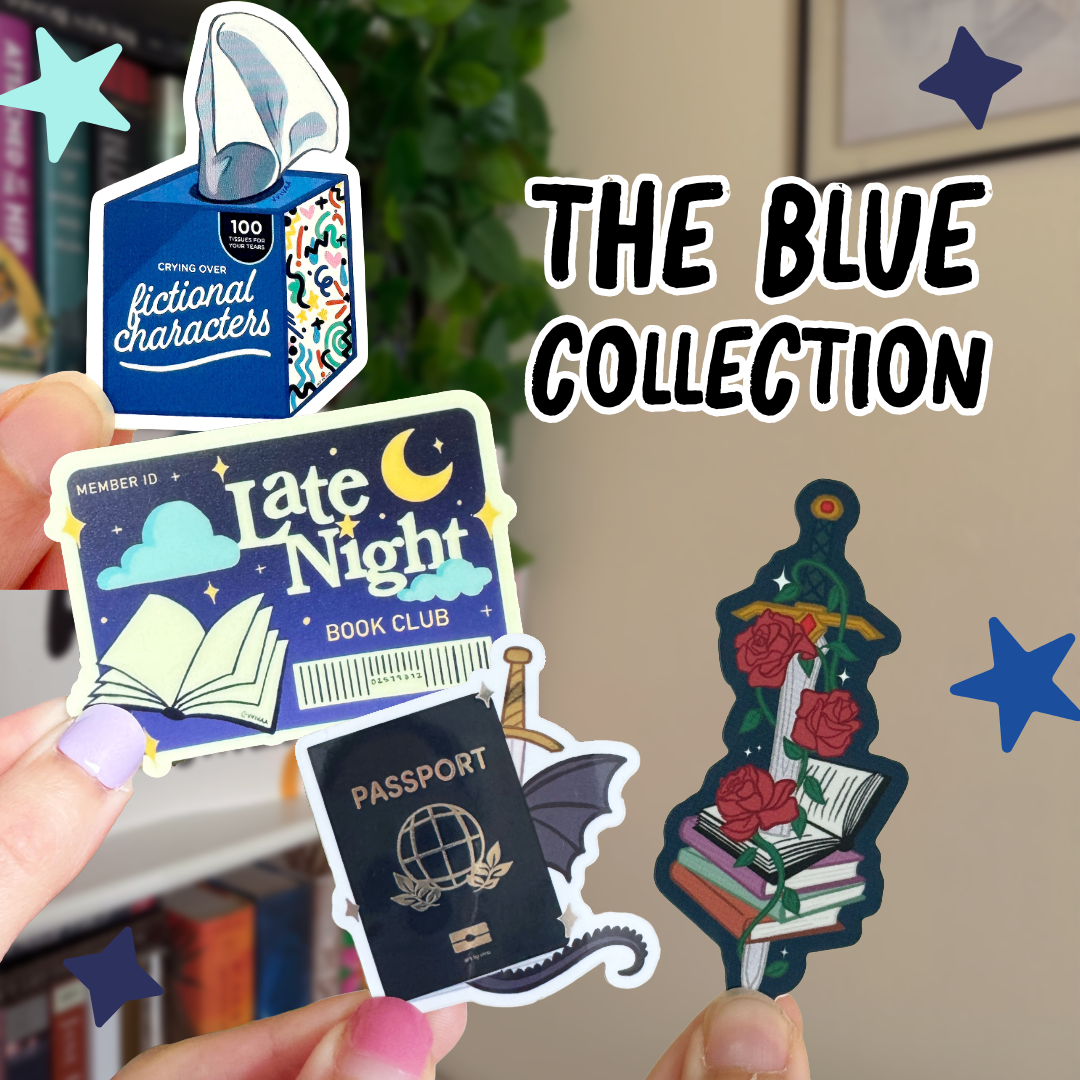 The Blue Collection Bookish Kindle Sticker Pack