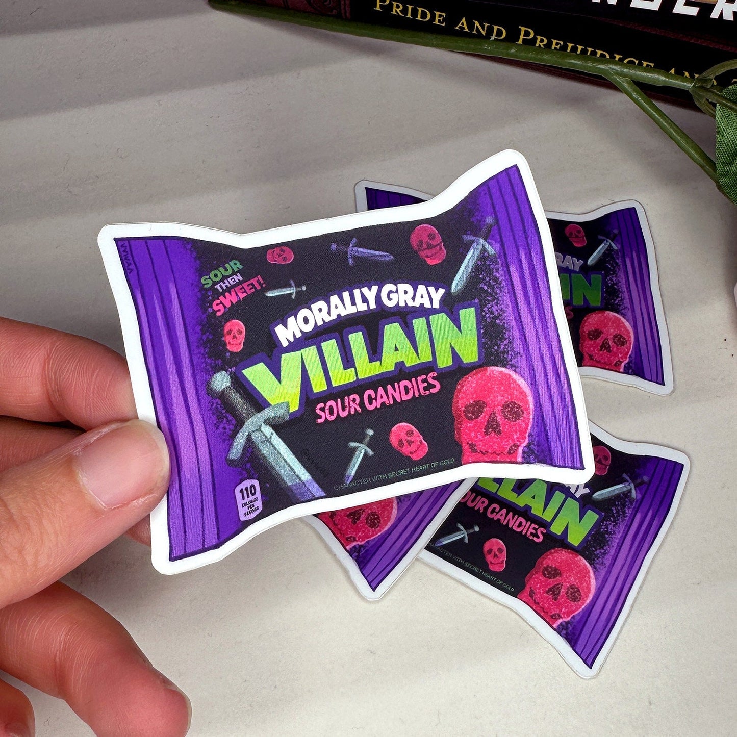 Morally Gray Villain Candy - Soft Matte Kindle Sticker for Villain Lovers