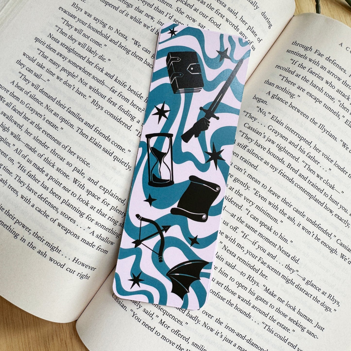 The Fantasy Inn Bookmark - Book Genre Retro Signs Collection | Bookish Motel Bookmarks