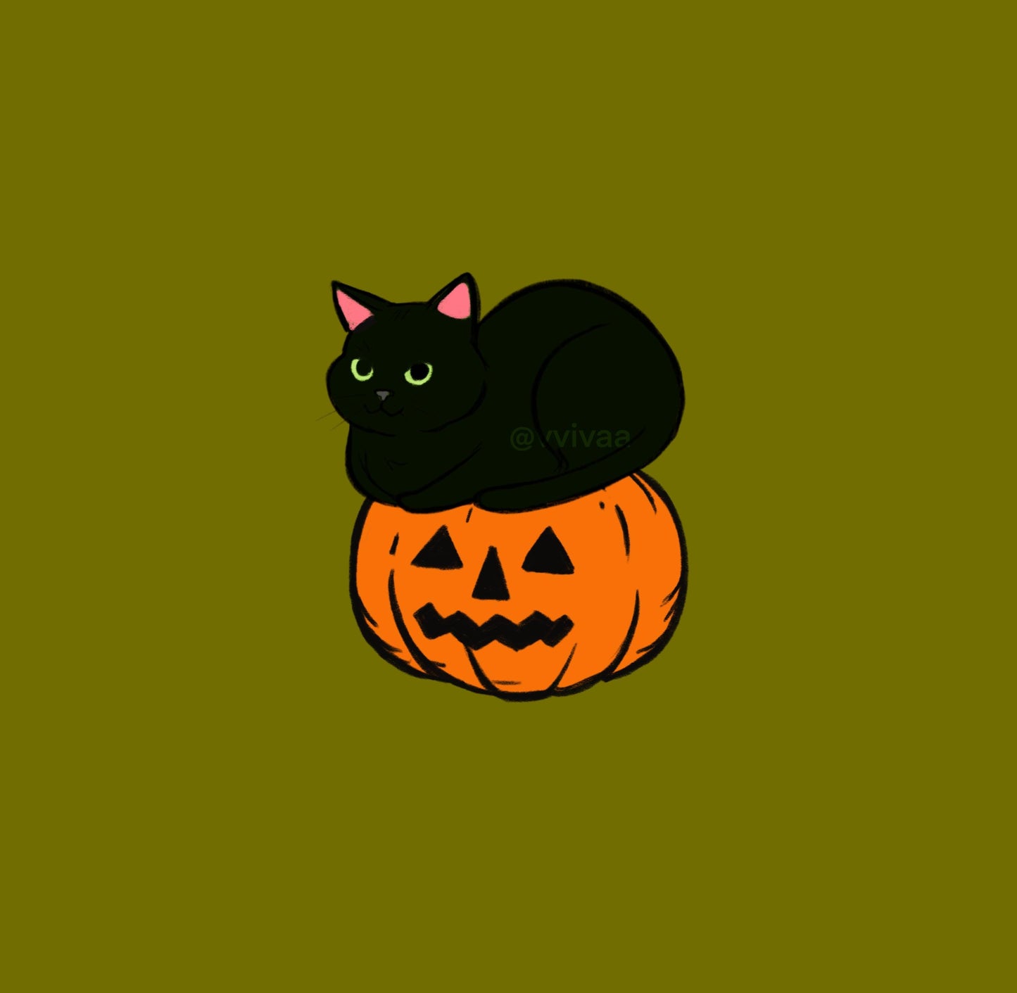 Cat on Pumpkin Halloween Fall Kindle Sticker, Halloween Gift for Book Lovers and Readers, Cute book stickers for kindle