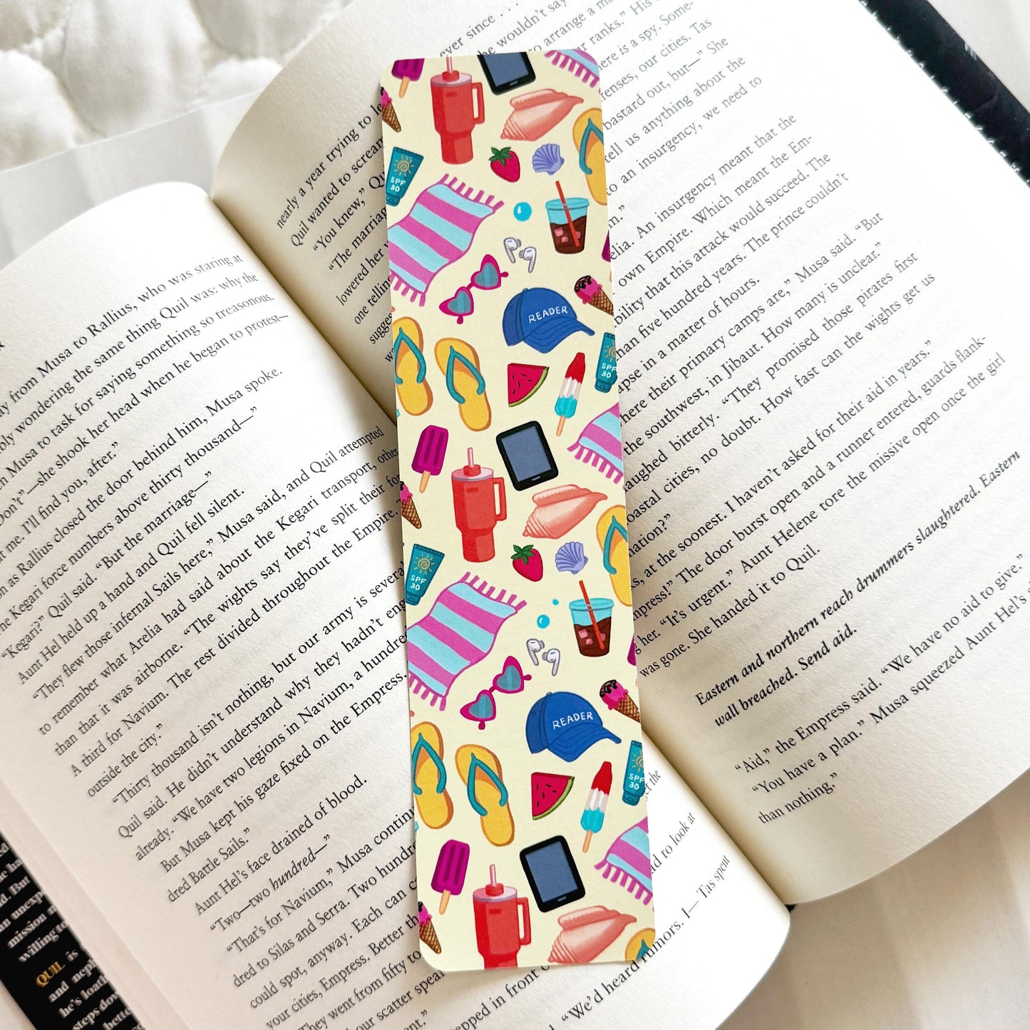 Seasonal Bookmarks Set, Hand drawn Fall, Winter & Summer Bookmarks, Cute and Colorful Bookmarks for Readers and Book Lovers