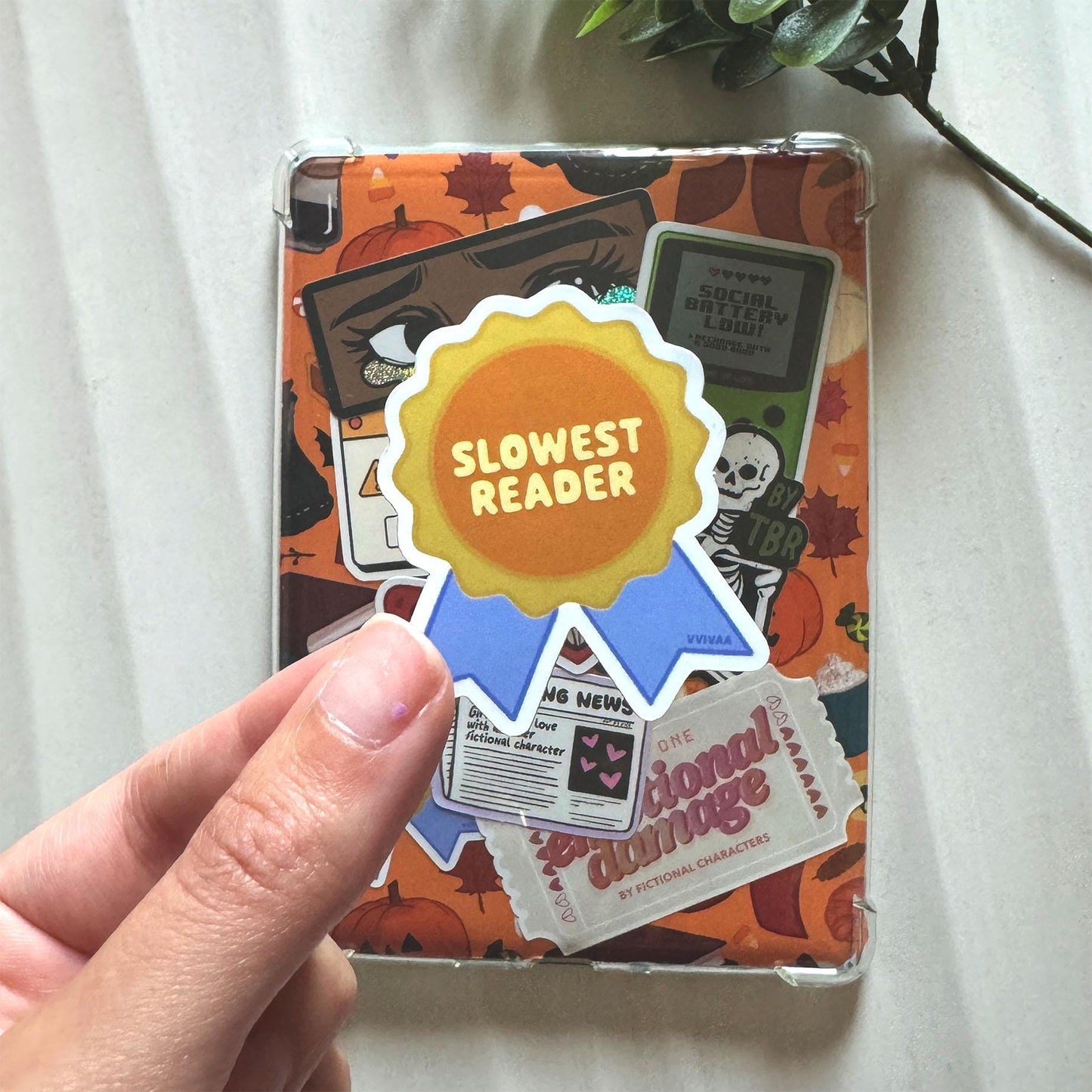 Slowest Reader Award Sticker Funny Bookish Sticker