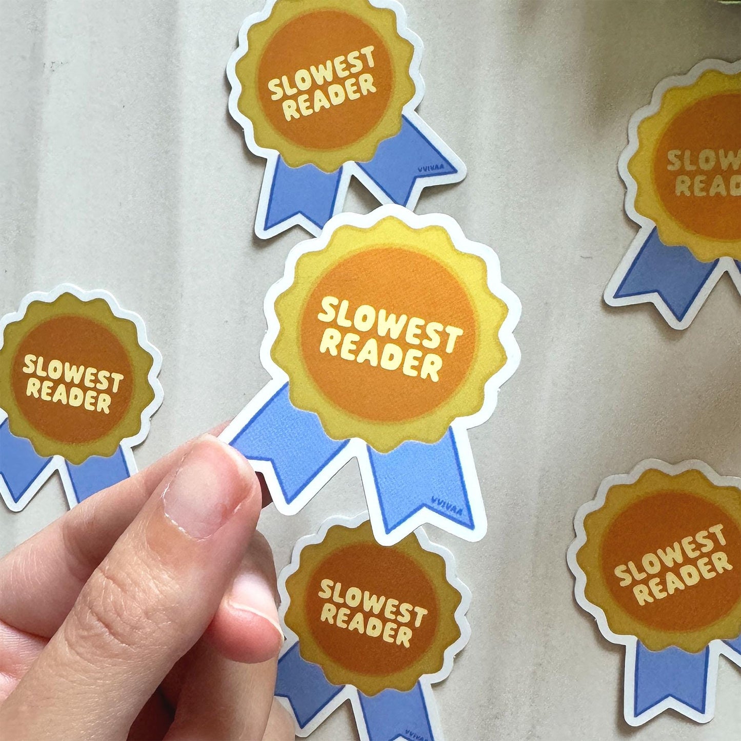 Slowest Reader Award Sticker Funny Bookish Sticker