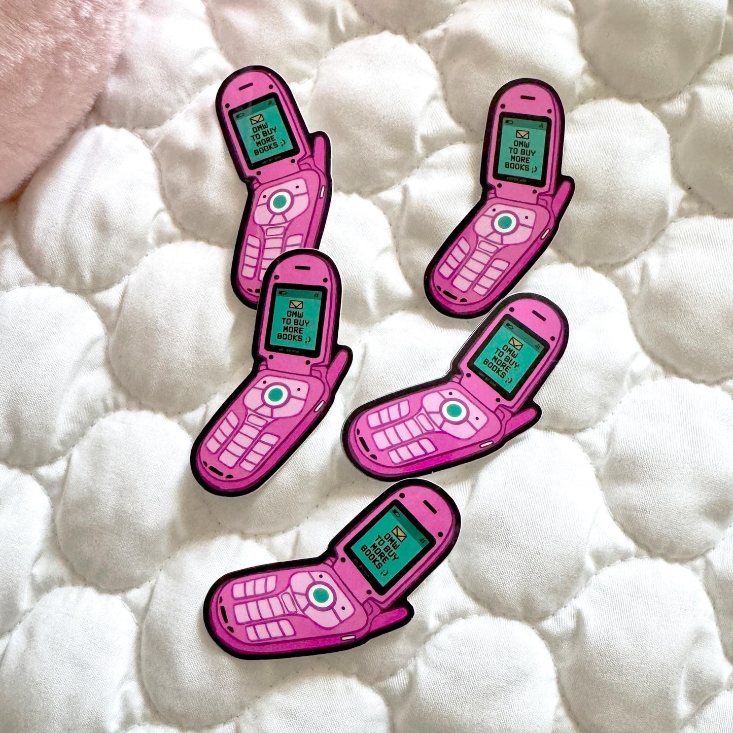 OMW To Buy Books Flip Phone Bookish Sticker