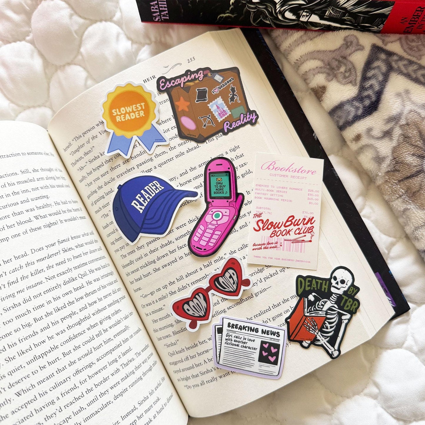 OMW To Buy Books Flip Phone Bookish Sticker
