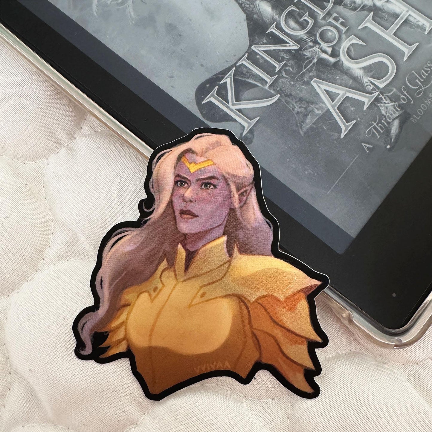 Aelin Galathynius Officially Licensed Throne of Glass Matte Mirror Sticker