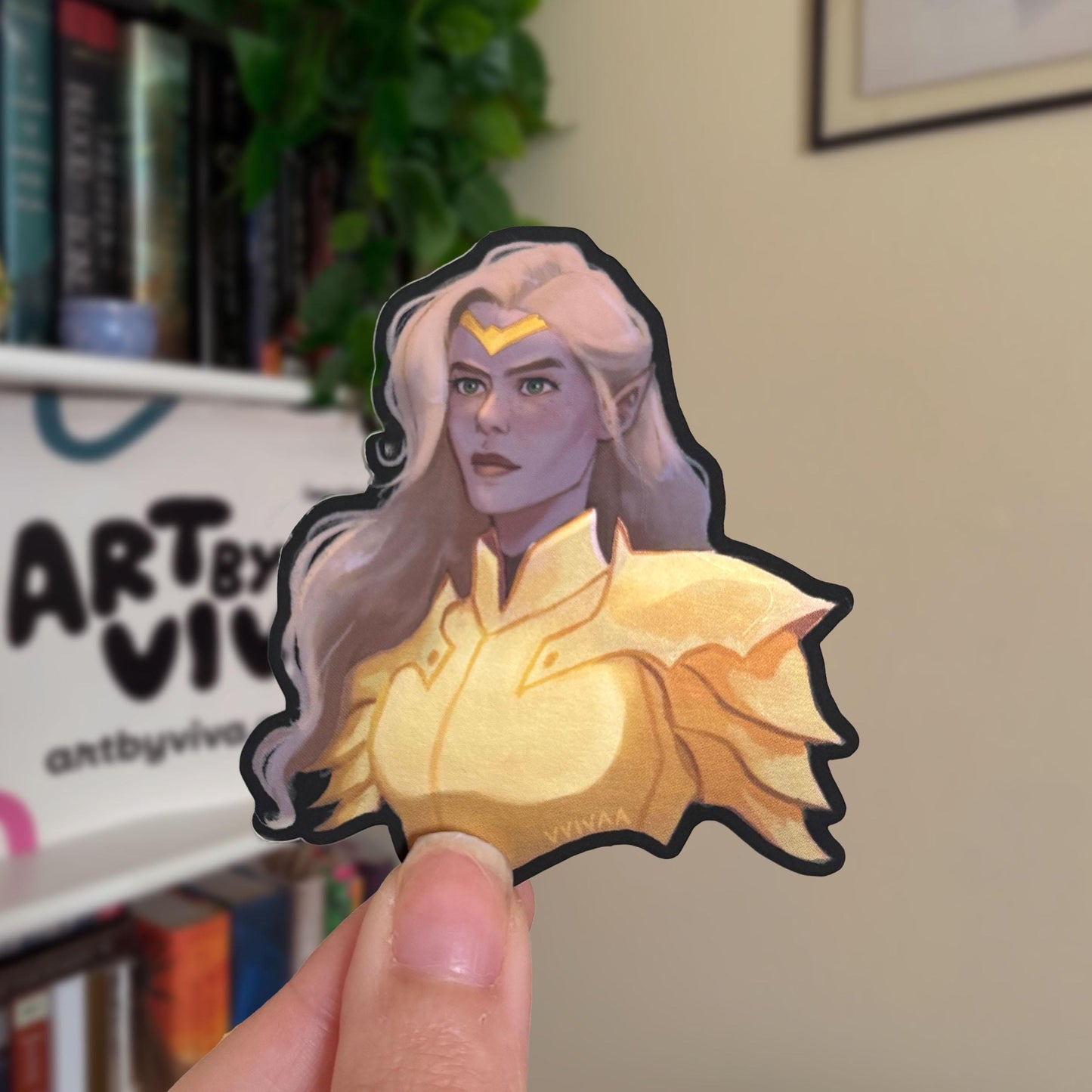 Aelin Galathynius Officially Licensed Throne of Glass Matte Mirror Sticker
