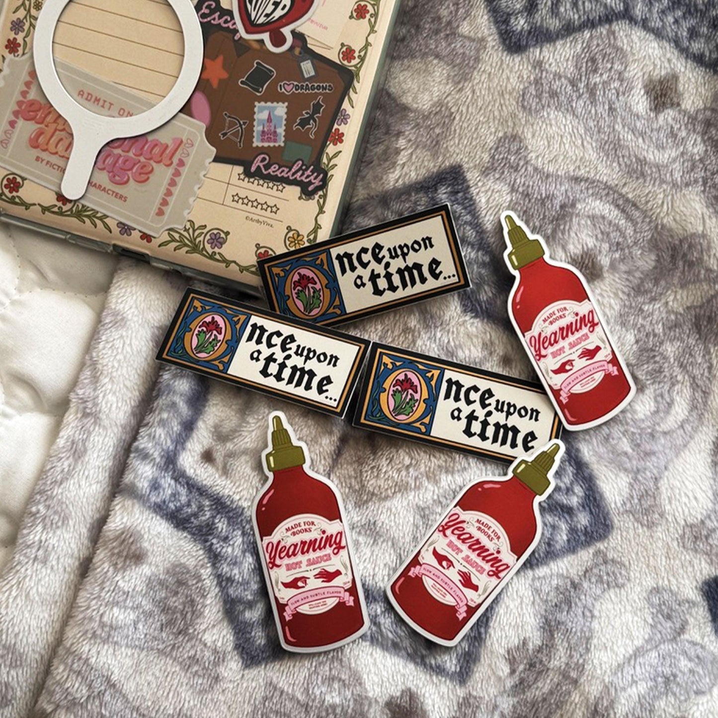 Once Upon a Time Fairytale Castlecore Romance Bookish Sticker