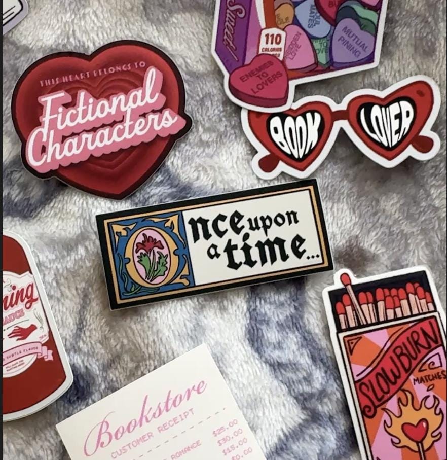 Once Upon a Time Fairytale Castlecore Romance Bookish Sticker