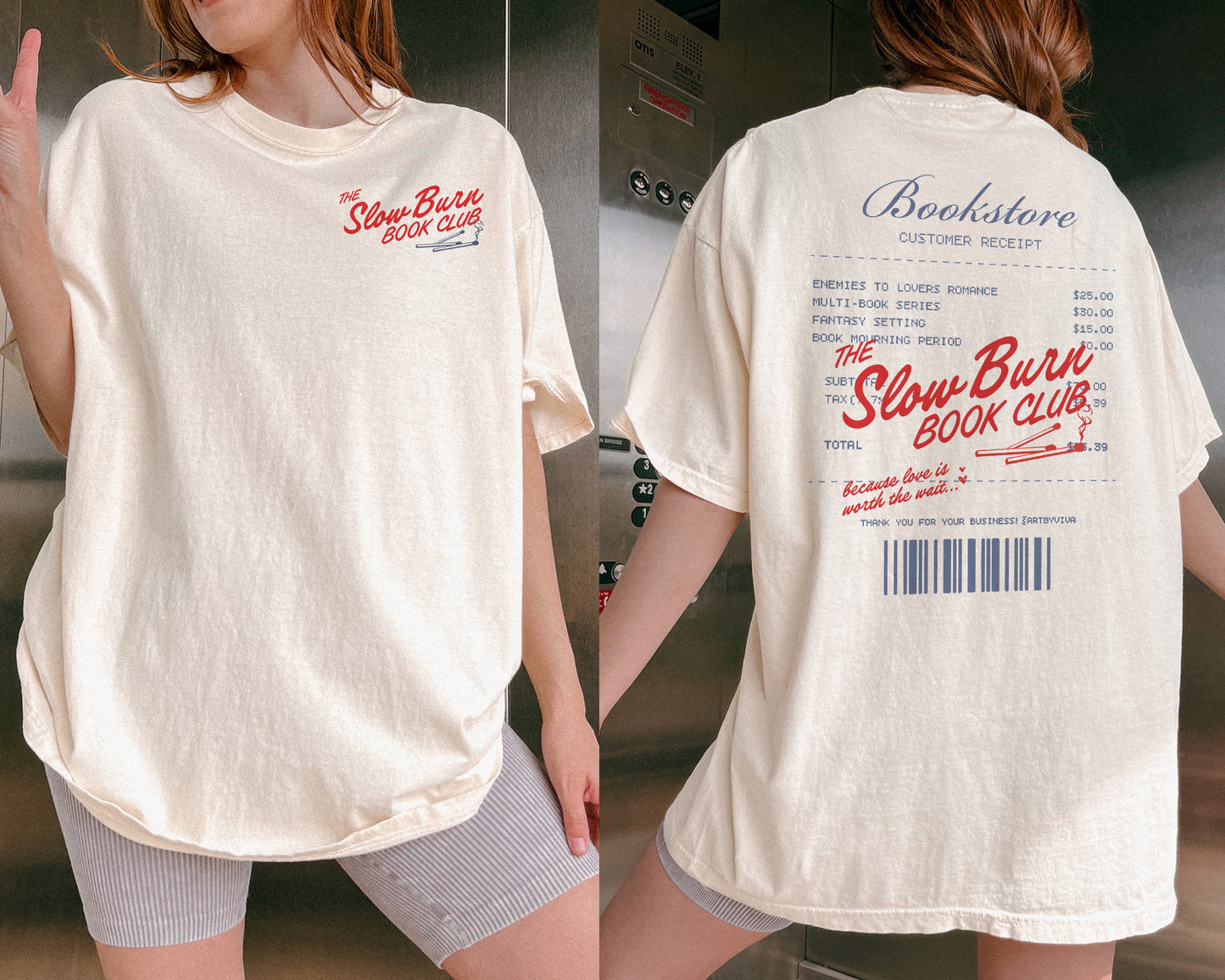 Slow Burn Book Club Comfort Colors Graphic Tee