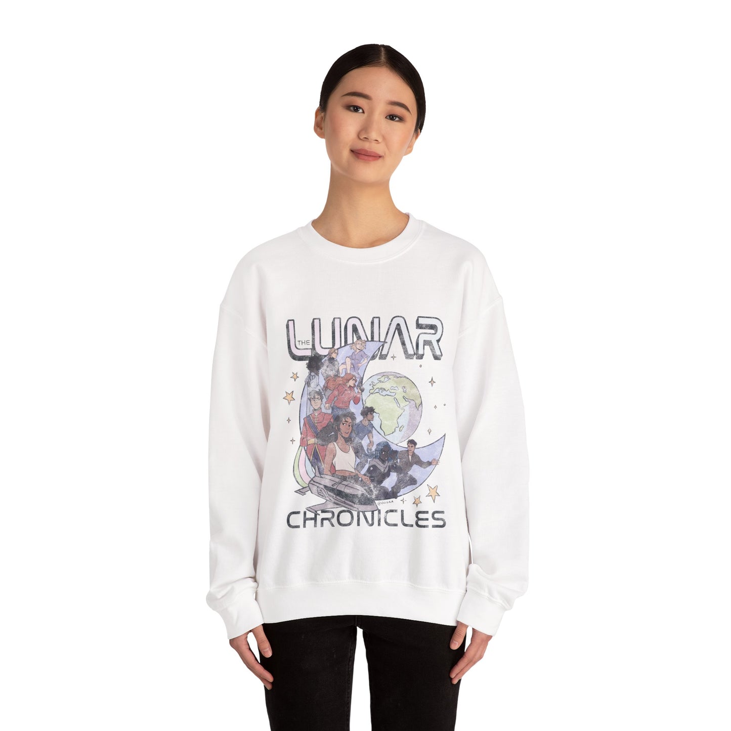 The Lunar Chronicles - Heavy Blend Crewneck Sweatshirt