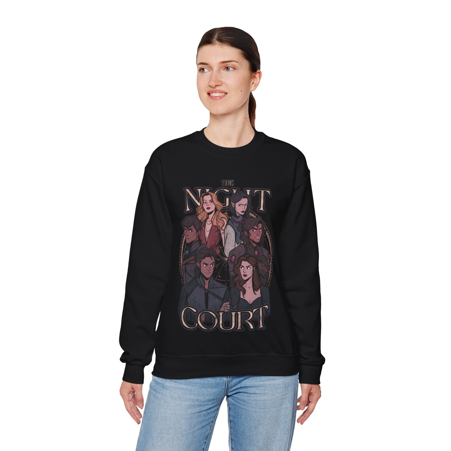 A Court of Thorns and Roses - The Night Court - Heavy Blend Crewneck Sweatshirt