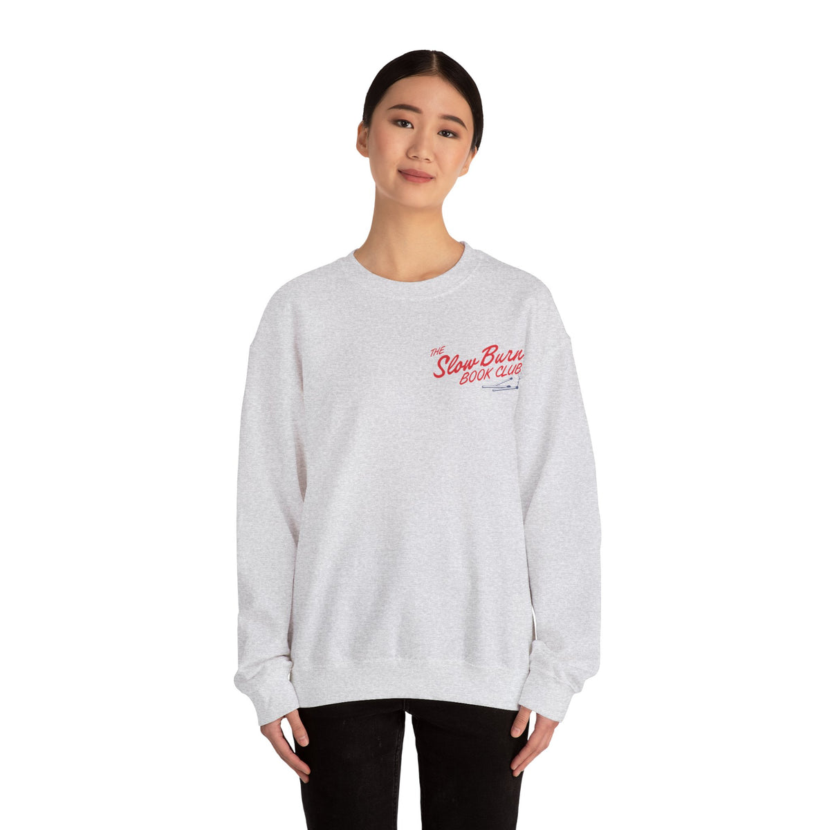 Slow Burn Book Club Sweatshirt Love Is Worth The Wait  Book Lovers Romance Readers Cozy Crewneck Book Club Gift