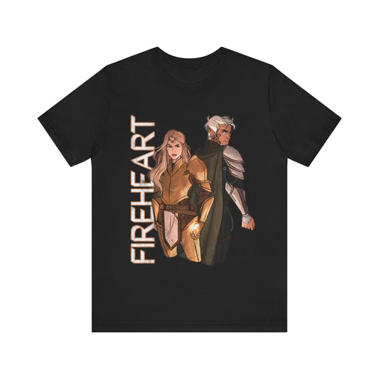 Throne of Glass Graphic T-Shirt | Aelin and Rowan | Fireheart | Sarah J Maas Officially Licensed Shirt | Bookish Merch
