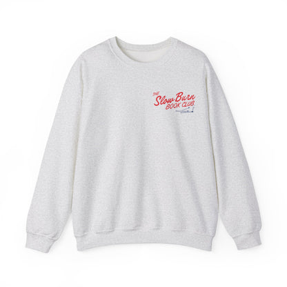 Slow Burn Book Club Sweatshirt Love Is Worth The Wait  Book Lovers Romance Readers Cozy Crewneck Book Club Gift