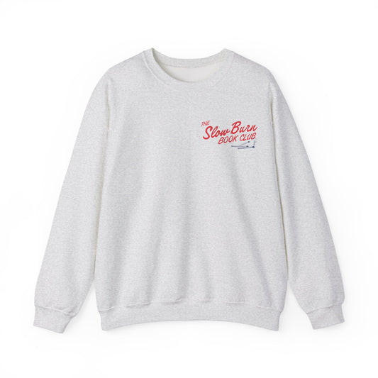 Slow Burn Book Club Sweatshirt Love Is Worth The Wait  Book Lovers Romance Readers Cozy Crewneck Book Club Gift