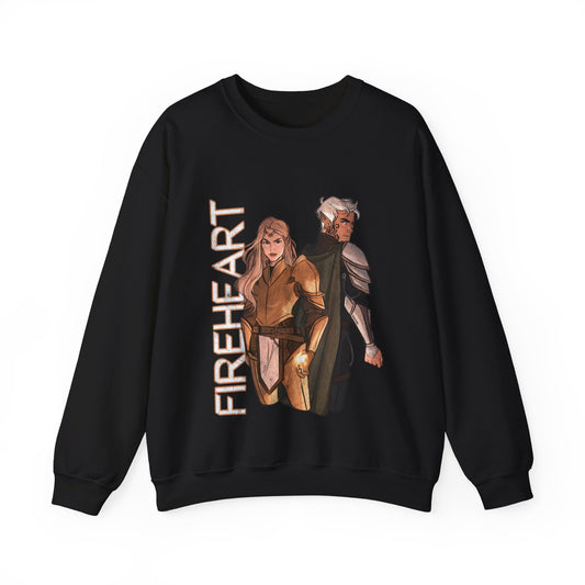 Throne of Glass Crewneck - Aelin and Rowan | Fireheart | Sarah J Maas Officially Licensed Sweatshirt | Bookish Merch | ACOTAR Merch