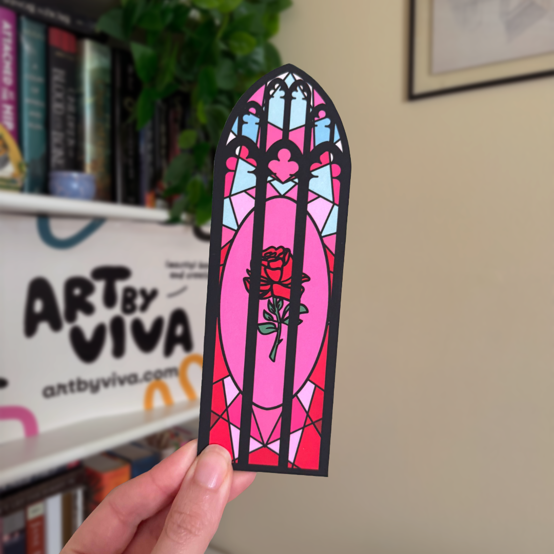 Stained Glass Bookish Soft Matte Bookmark