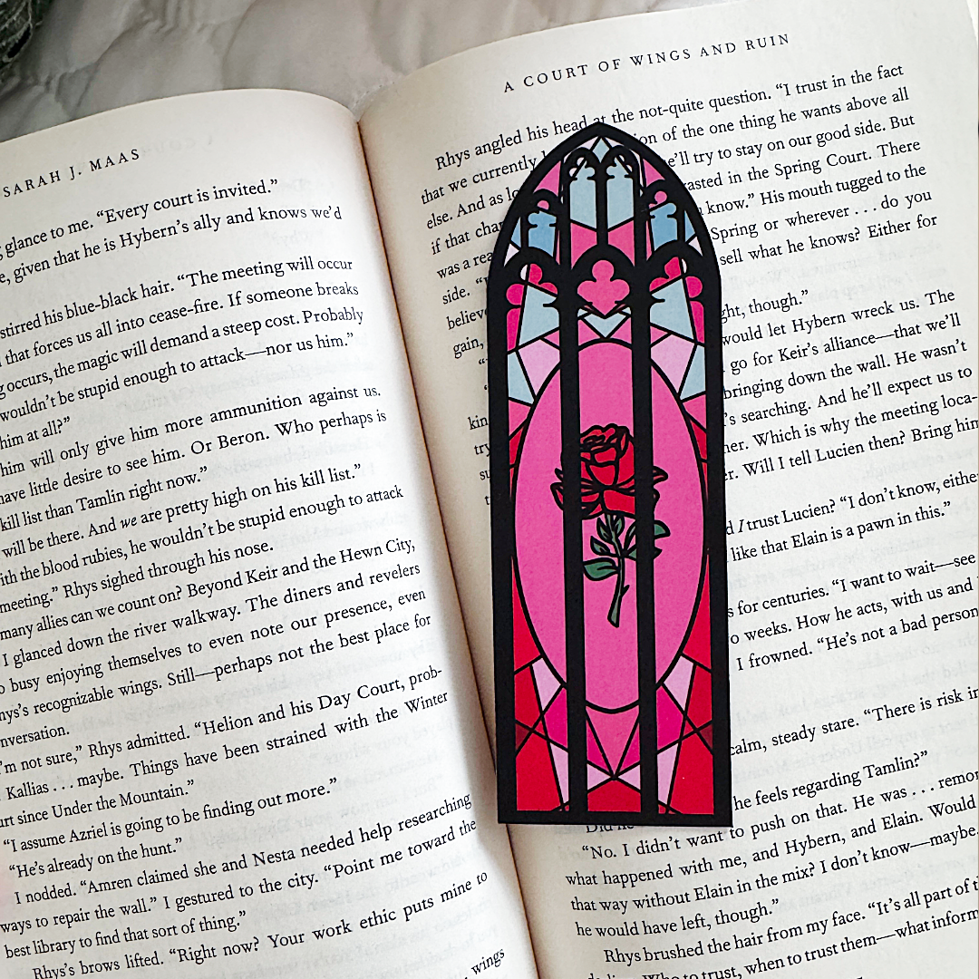 Stained Glass Bookish Soft Matte Bookmark