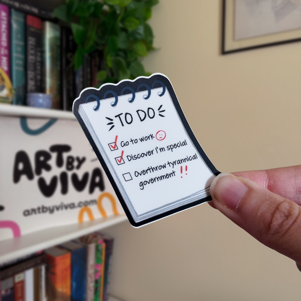 YA Fantasy Girl To Do List - Bookish Sticker Book Lover Gift