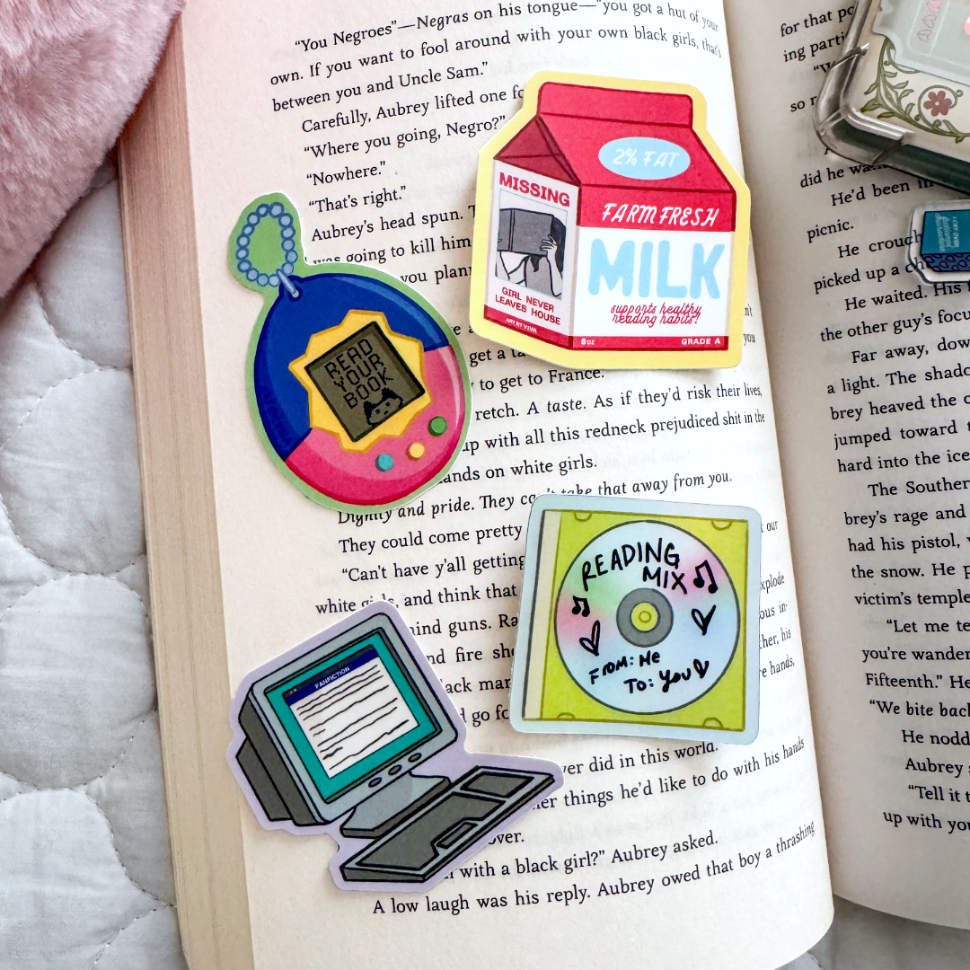 Reading Mix CD Nostalgic Bookish Kindle Sticker