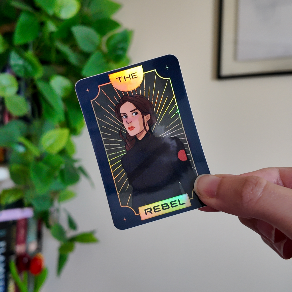 The Rebel YA Dystopian Tarot Card - Bookish Sticker Book Lover Gift