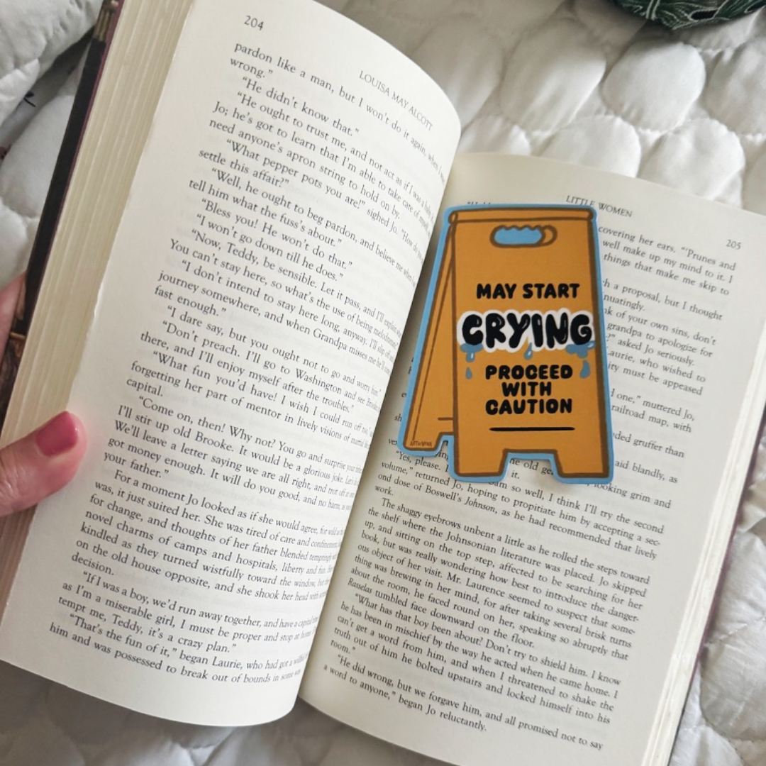 May Start Crying Soft Matte Die-Cut Bookmark