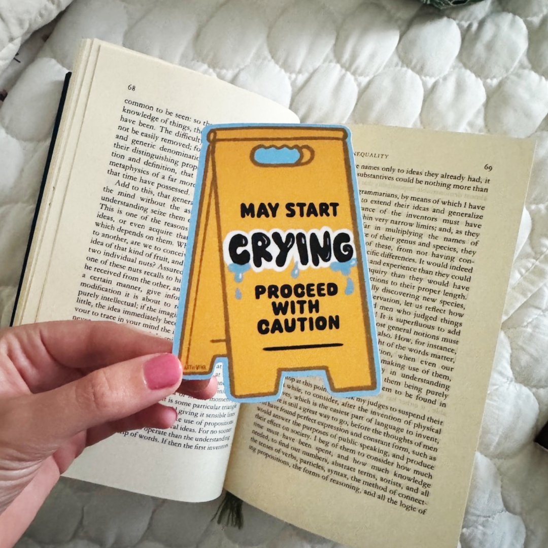 May Start Crying Soft Matte Die-Cut Bookmark