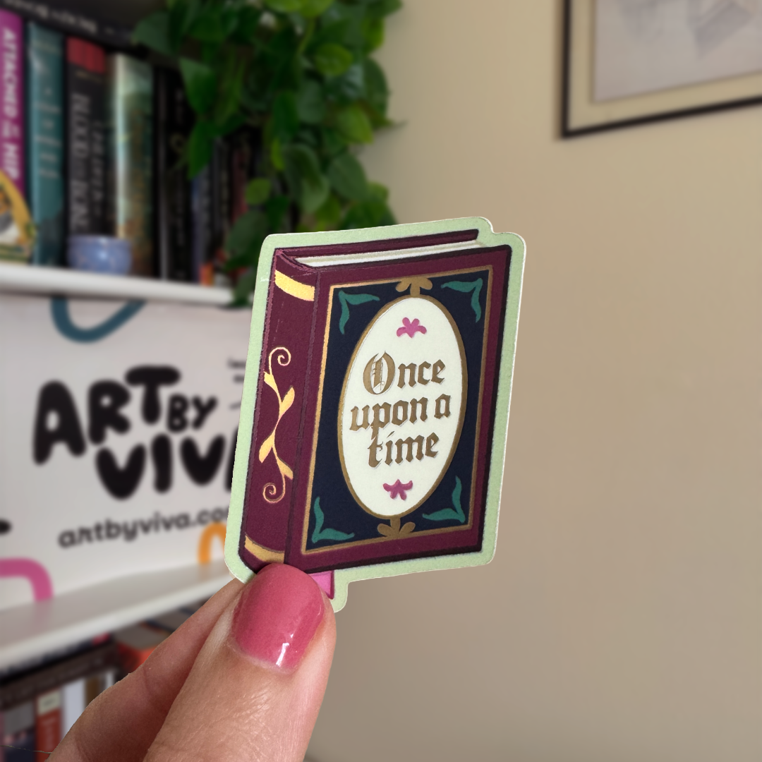 Once Upon a Time Bookish Kindle Sticker