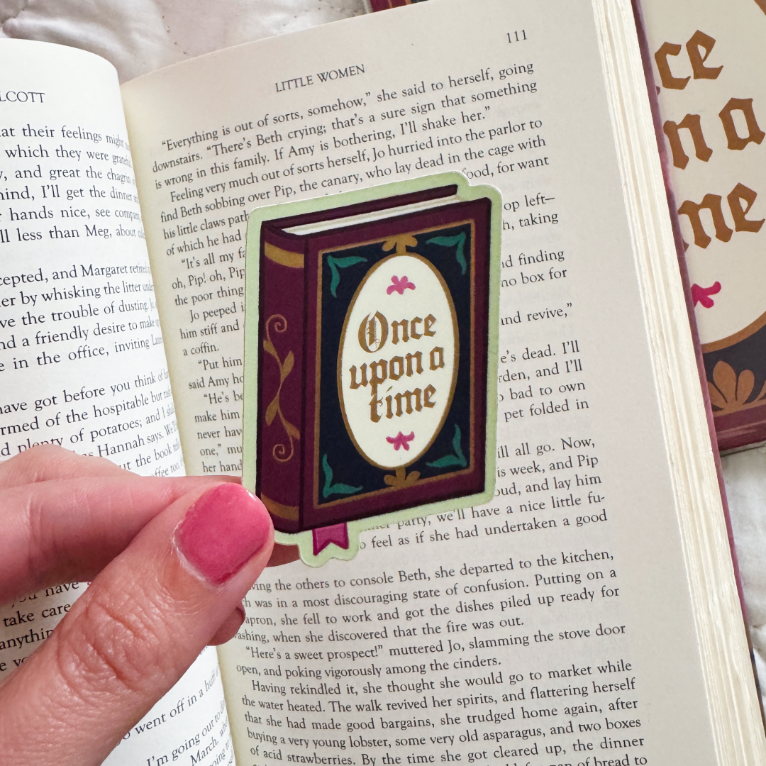 Once Upon a Time Bookish Kindle Sticker