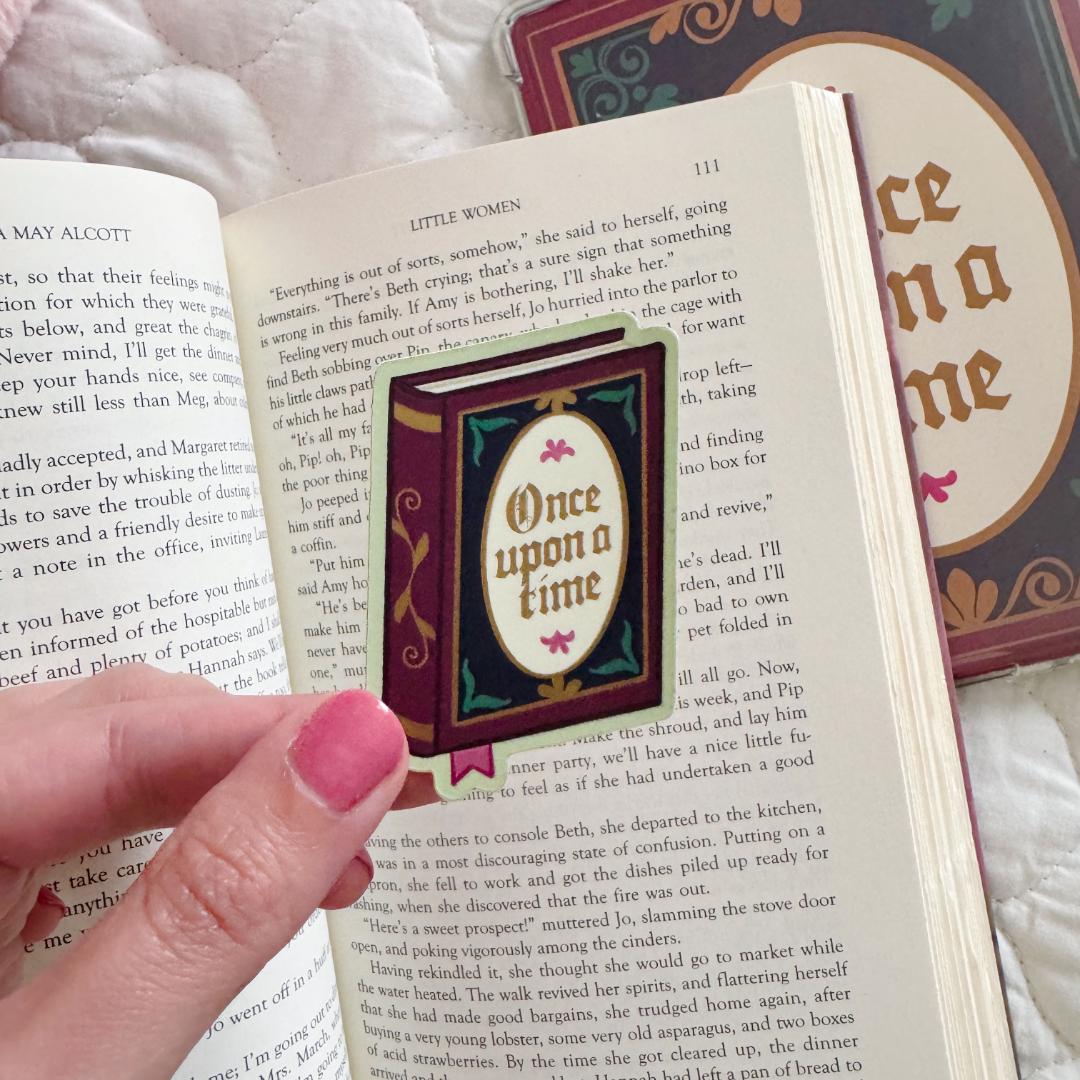 Once Upon a Time Bookish Kindle Sticker