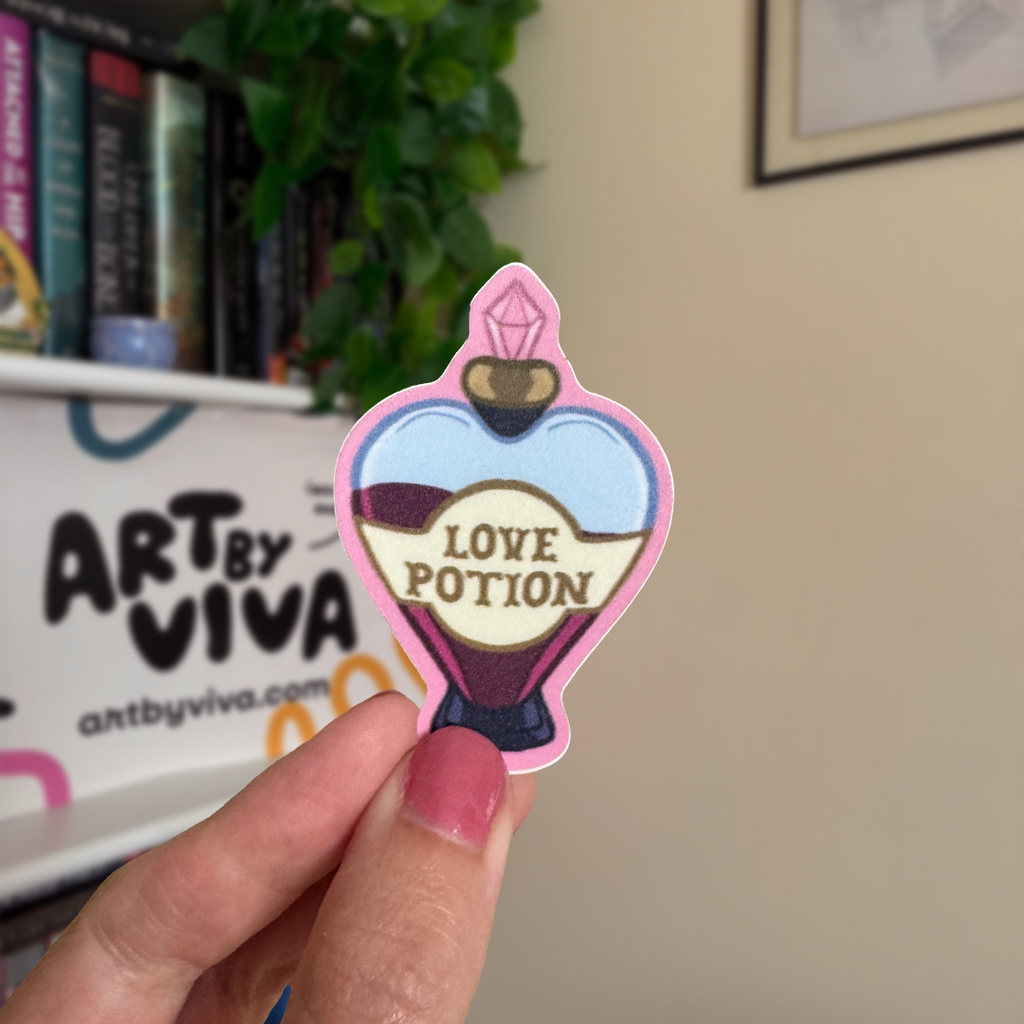 Love Potion Bookish Kindle Sticker