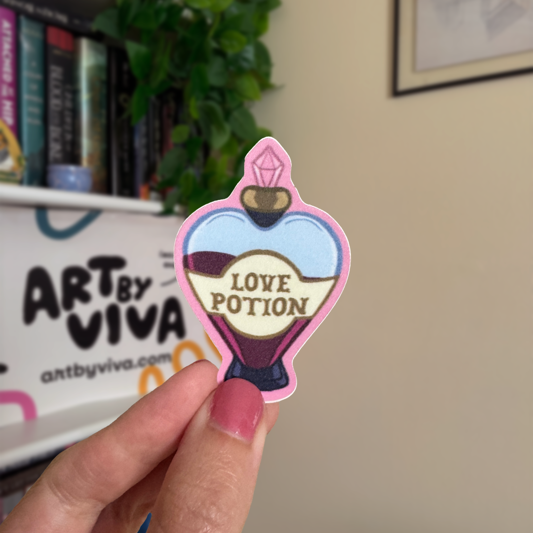 Love Potion Bookish Kindle Sticker