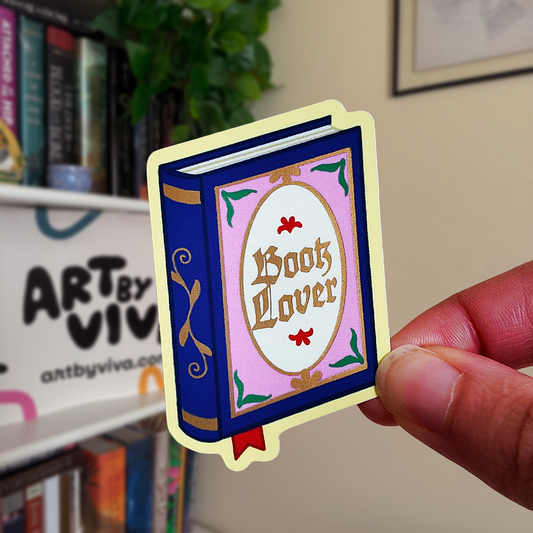 Medieval Book Lover Bookish Kindle Sticker