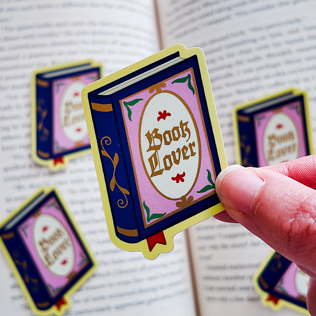 Medieval Book Lover Bookish Kindle Sticker