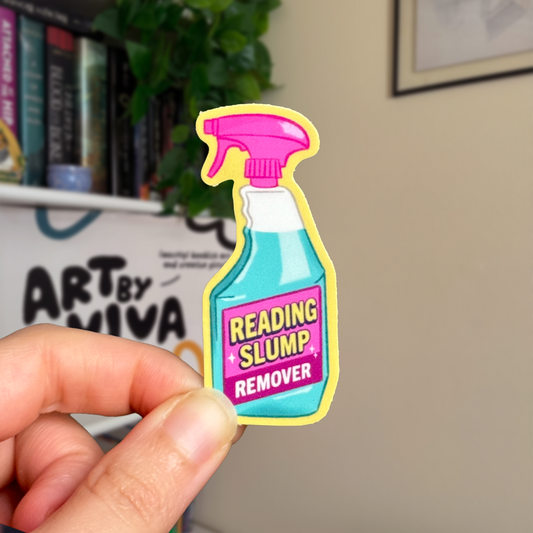 Reading Slump Remover Spray Bookish Kindle Sticker
