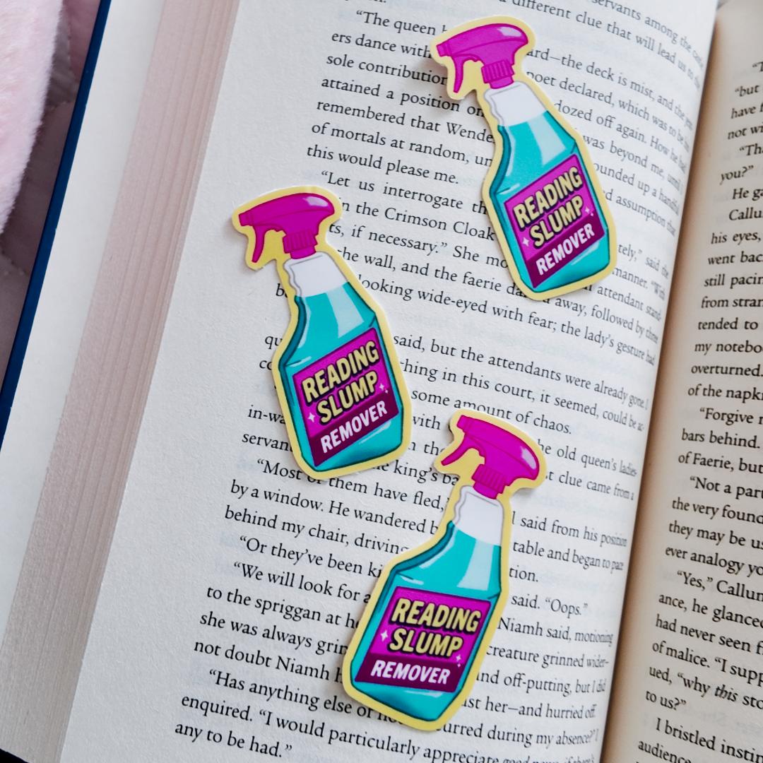 Reading Slump Remover Spray Bookish Kindle Sticker