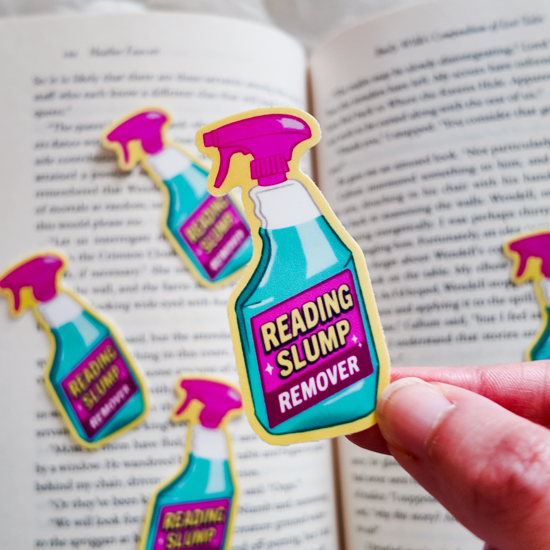 Reading Slump Remover Spray Bookish Kindle Sticker