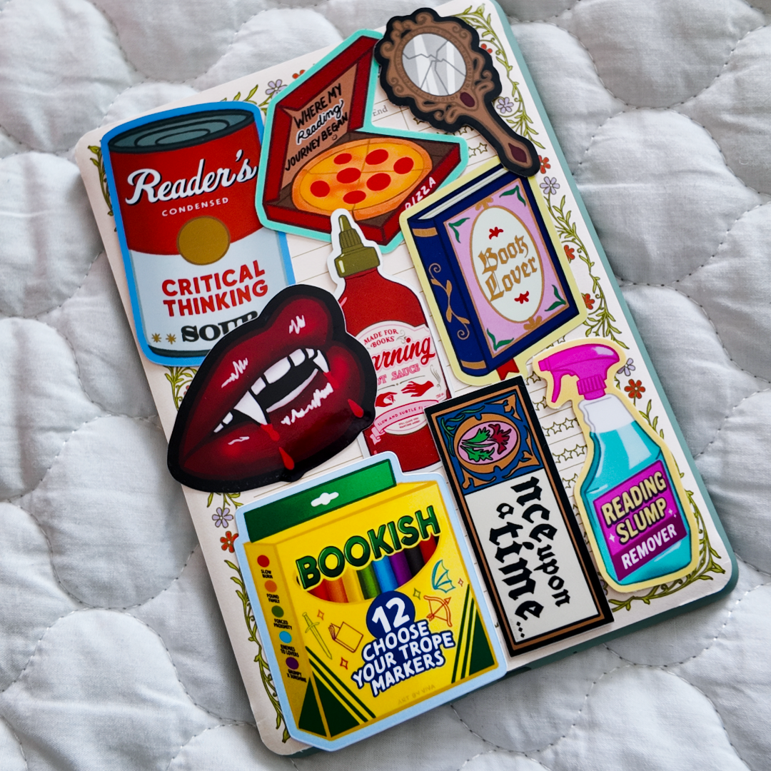 Reading Slump Remover Spray Bookish Kindle Sticker