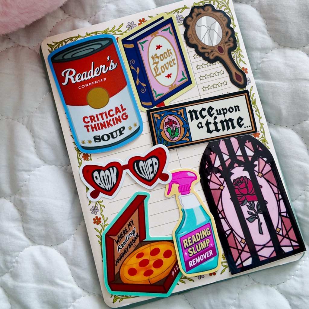 Medieval Book Lover Bookish Kindle Sticker