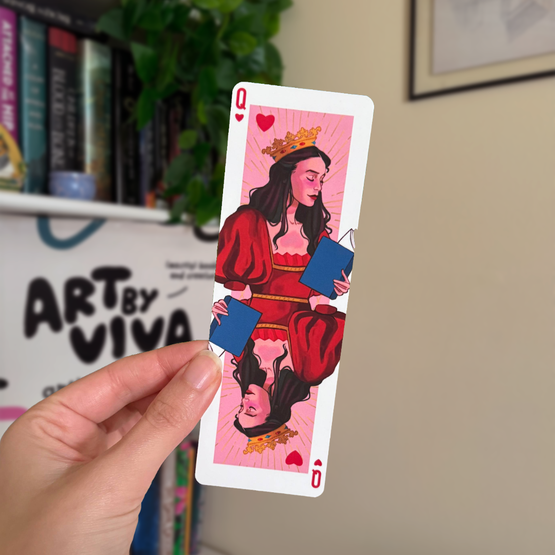 Queen of Books Soft Matte Bookmark