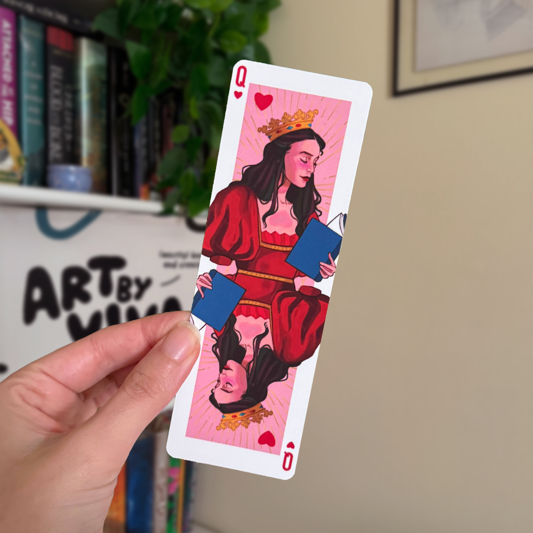 Queen of Books Soft Matte Bookmark
