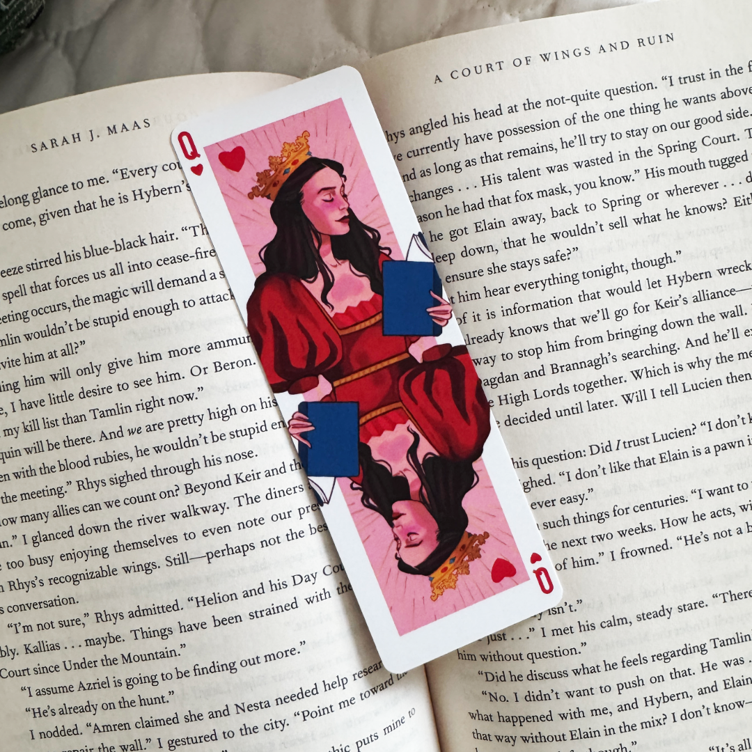 Queen of Books Soft Matte Bookmark
